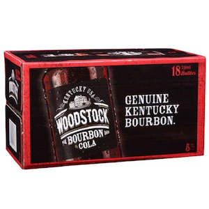 Woodstock Bourbon & Cola 5% RTD 18 x 330ml Bottles