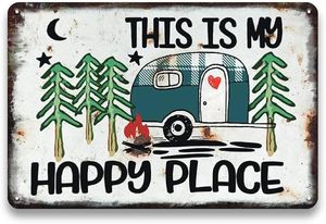 Products: THIS IS MY HAPPY PLACE metal sign - Moutere Caravans