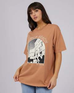 What Alisa Is Wearing: All About Eve Venice Beach Oversized Tee - Tan