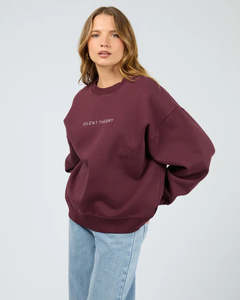 Everyday Essentials: Silent Theory Logo Crew - Cherry