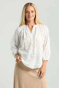 Non Sale: Blackstone Renata Blouse - White