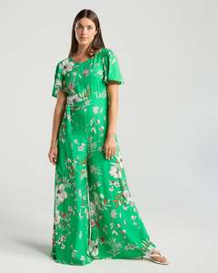 Blackstone Juliana Jumpsuit - Emerald Floral Print