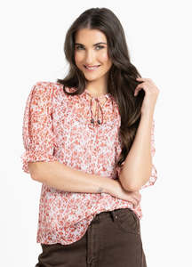 Non Sale: Leila & Luca Honey Blouse - Scarlett Blossom