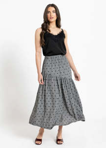 Seeking Lola Devine Skirt - Black Heart