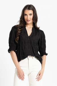 Seeking Lola - Butterfly Top - Black