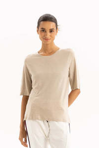 Wardrobe Capsule: Two by Two Linen Tee - Oatmeal