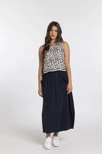 Mi Moso Trenley Skirt - Navy