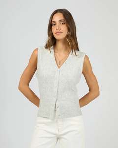 All About Eve Nelly Knit Vest - Snow