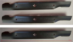 Blade: Husqvarna 38" side discharge blade set