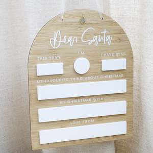 Christmas: Dear Santa Sign