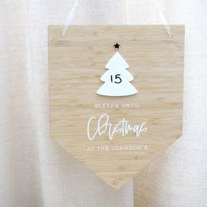 Christmas: Christmas Countdown Sign