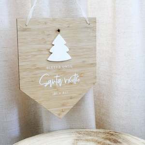 Christmas: Santa Countdown Sign