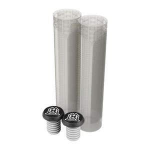 MADD GEAR 180MM TRIFECTA GRIPS TRANSPARENT