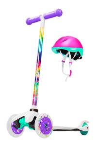 MADD GEAR ZIPPER Z1 SCOOTER W/ HELMET TIE DYE