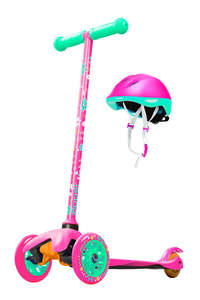 MADD GEAR ZIPPER Z1 SCOOTER W/ HELMET PINK FLOWER