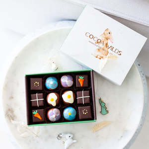 Chocolate Boxes: Cocoa Wilds Easter Chocolate 12 Piece Box