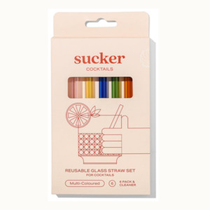 Garnish: Reusable Glass Straws