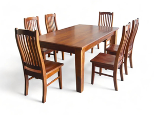 Solid Pine Wood Dining Suite - Mr. Hire Purchase