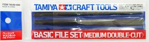 Tamiya Tools – File set 3pc – Smooth double cut – 74104 – Mr Models