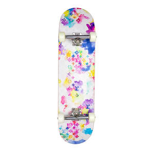 LV Watercolour Skateboard