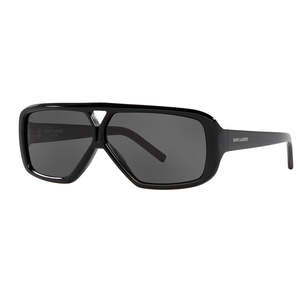 Saint Laurent: Saint Laurent SL569Y Black Aviator Sunglasses