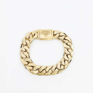 Custom 9ct Gold Miami Curb Link Bracelet 22cm