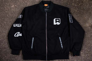 Avenue Varsity Black Jacket