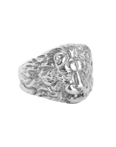 Sterling Silver Lion Ring
