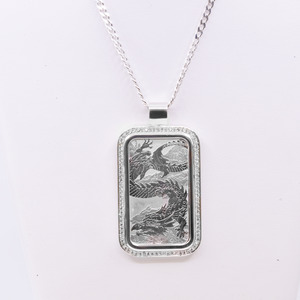 Custom Dragon Bar Pendant 1oz (large)