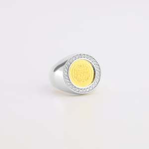 Jewellery: Kingdom of Tonga Ring 22k Coin