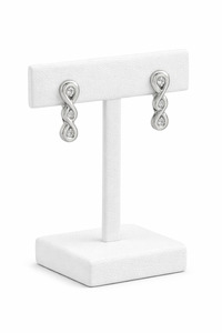 Earrings: Sterling Silver Celtic Weave with Cz Earrings