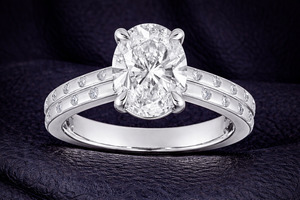 Oval Engagement Ring 2.70cts