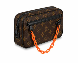 Designer: Louis Vuitton Pochette Volga Monogram Chain Clutch