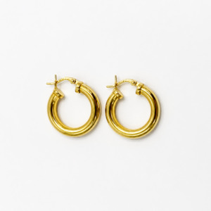 9ct Yellow Gold Hoop Earrings