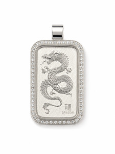 1 oz Perth Mint Silver Dragon Pendant