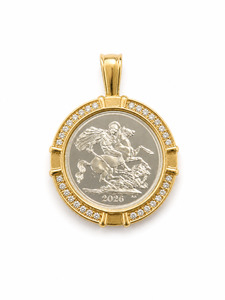 Full Sovereign Silver 9ct Frame