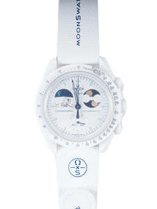 Brand New Swatch x Omega MoonSwatch Snoopy Earthphase Moonshine Gold