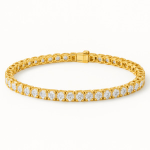 Bracelet: 9ct Yellow Gold Tennis Bracelet