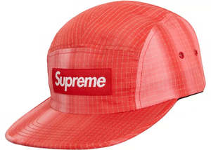 Hats: Supreme Tie Dye Ripstop Camp Cap Red SS19 Box Logo Rare