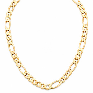 Necklaces: 10ct Yellow Gold Heavy Figaro Chain