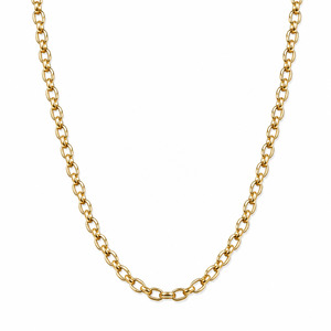 Necklaces: 9ct Gold Belcher Chain 46cm 15.4g