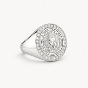 Sterling Silver CZ Mythology Medusa Ring