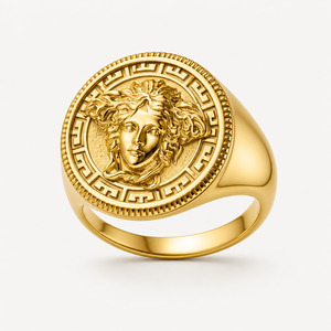 9ct Gold Mythology Medusa Ring