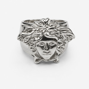 Sterling Silver Mythology Medusa Head Ring