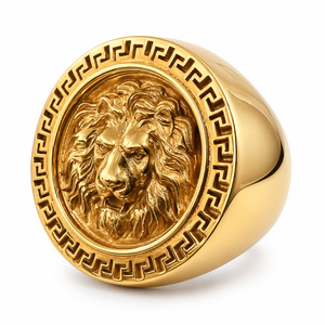 Rings: 9ct Lion Mythology Medusa Ring