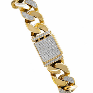 Frosted Bracelet 9ct Gold with diamonds ❄️