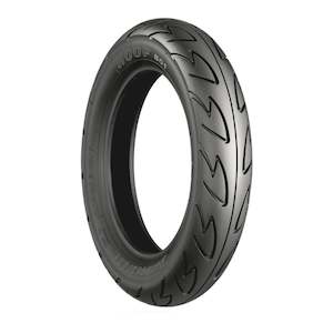 Bridgestone 1: Bridgestone B01 Hoop 100/80-10 Front / Rear Scooter Tubeless Tyre