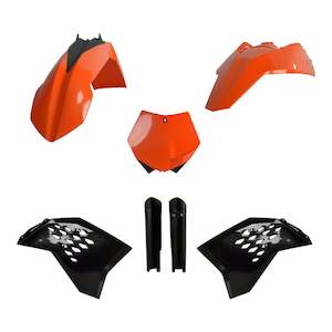 Polisport Full Kit KTM SX/SX-F ('08-'10) - OEM Orange / Black