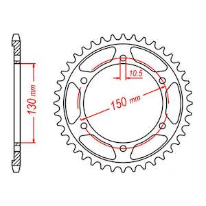 Mtx Parts: MTX 300 Steel Rear Sprocket #525