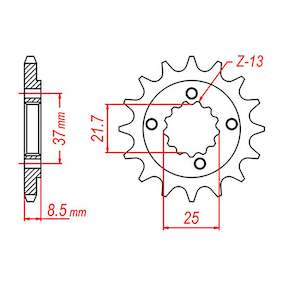 MTX 1309 Steel Front Sprocket #520
